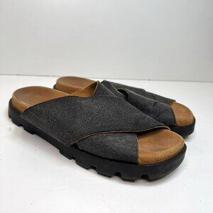 Camper Brutus Sandals Shoes Mens Size 40 US 7 Gray Slip On Slides